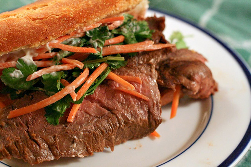Vietnamese Viet Banh Mi Steak Sandwich Sandwiches
