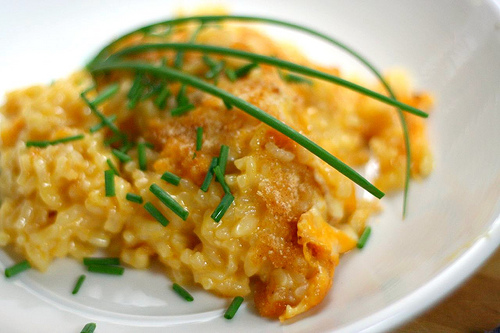 macaroni and cheese cheddar risotto