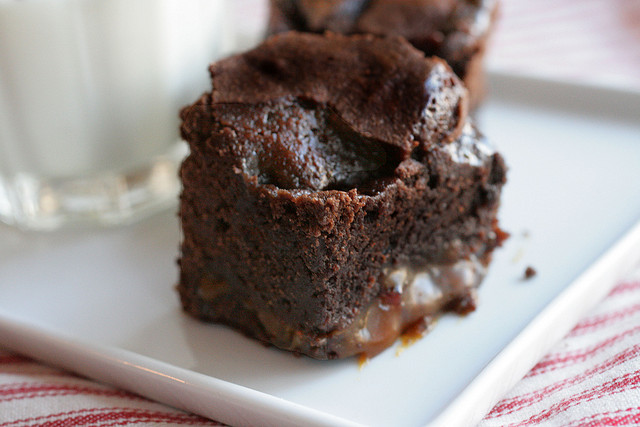 Bacon Salted Caramel Brownies