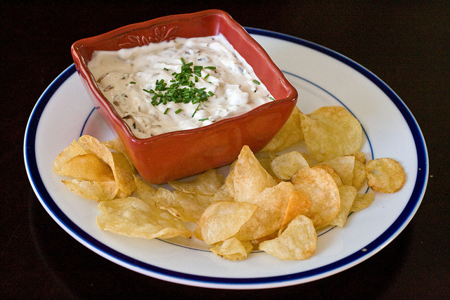 Onion Dip Made from Scratch in the Slow Cooker