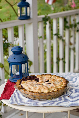 Blueberry Corn Pie