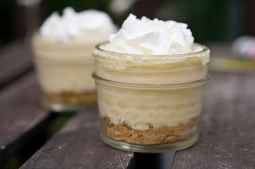 Mini Key Lime Yogurt Pies in Jars