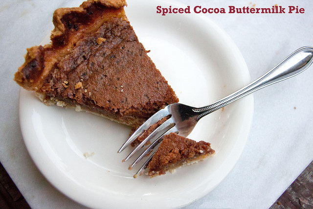 Spiced Cocoa Chess Pie