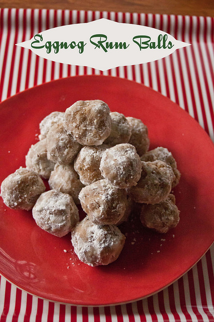 This rum ball recipe features vanilla and nutmeg