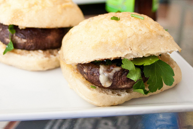 Garlic Butter Mushroom Sliders