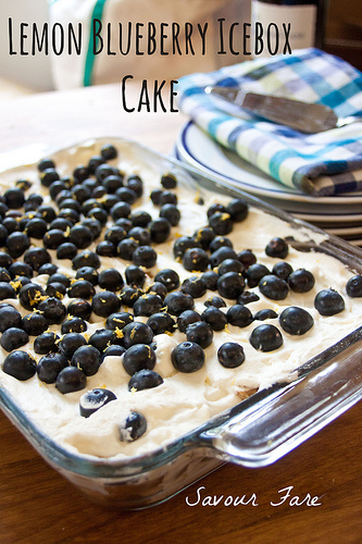 Lemon Blueberry Icebox Cake