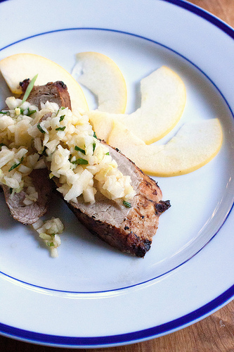 Pork Tenderloin with Apple Ginger Relish