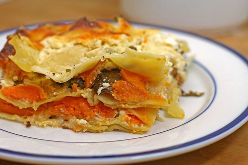 Savoury Sweets — Sweet Potato and Mushroom Lasagna